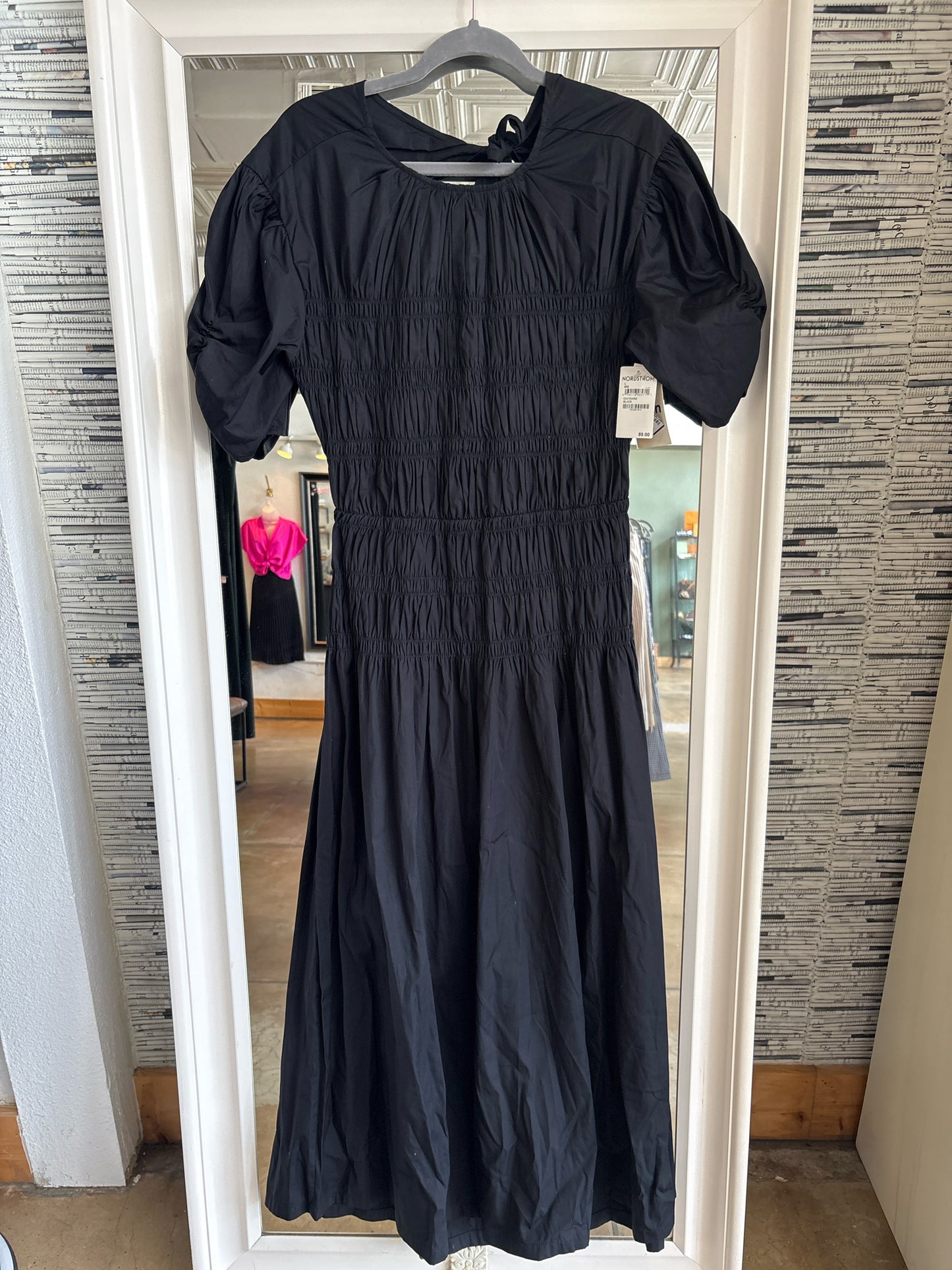 Nordstrom Size L Black Dress
