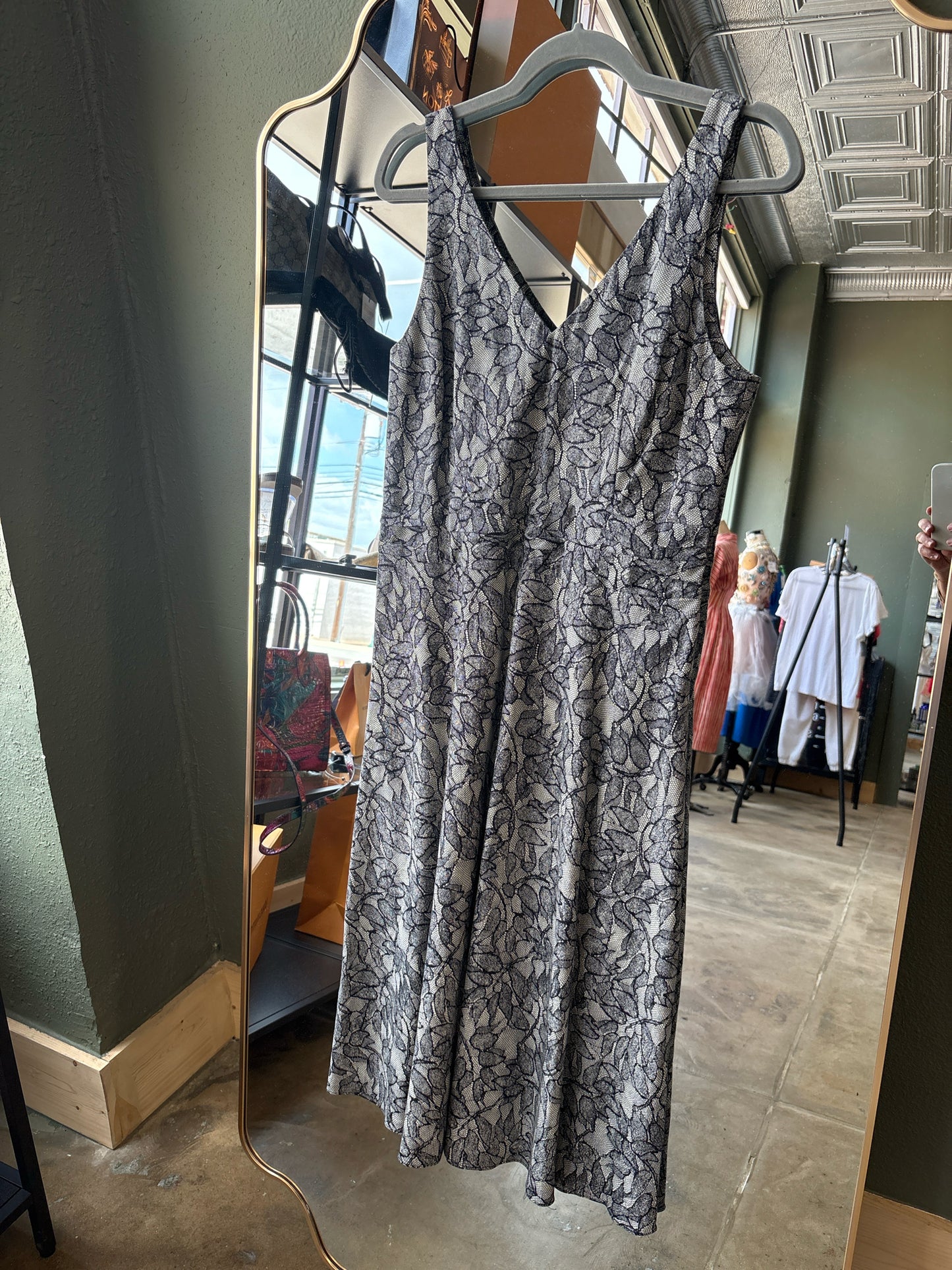J. CREW Size 10 black + cream Dress