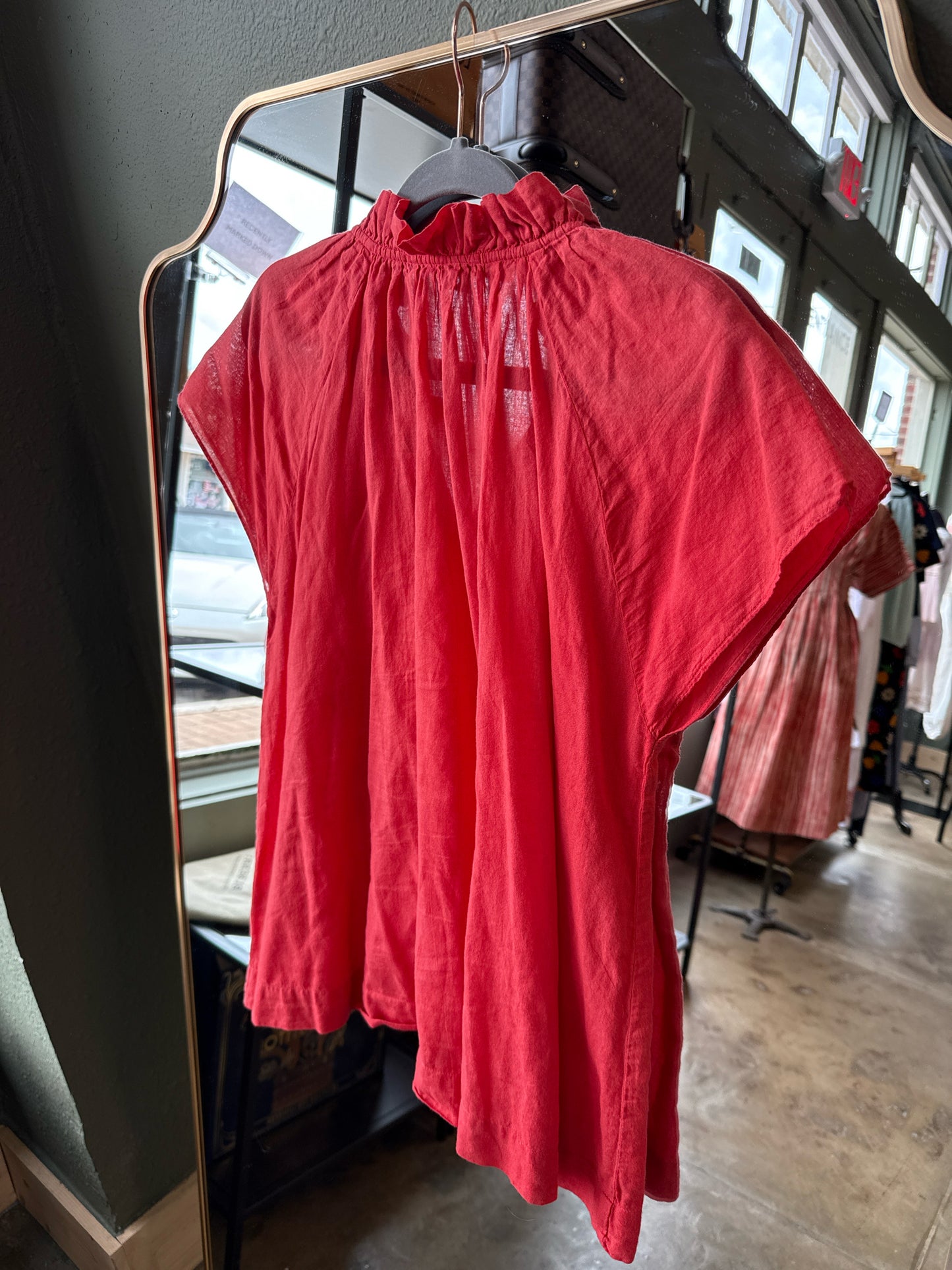 JP and Mattie Size M Red Top