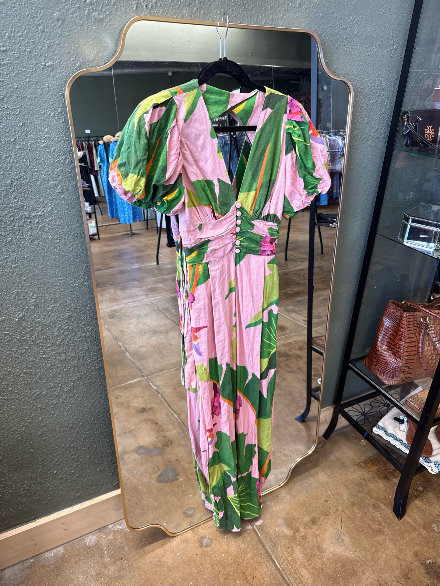 Farm RIO Size S Pink/Green Romper