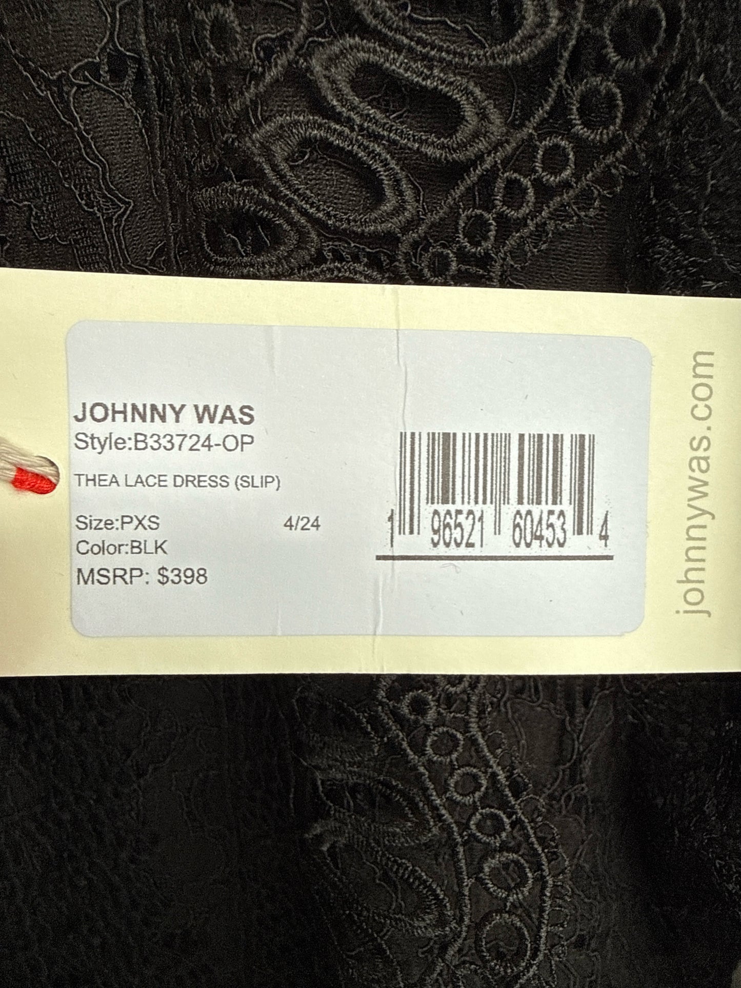 Johnny Was Size PXS Black Dress