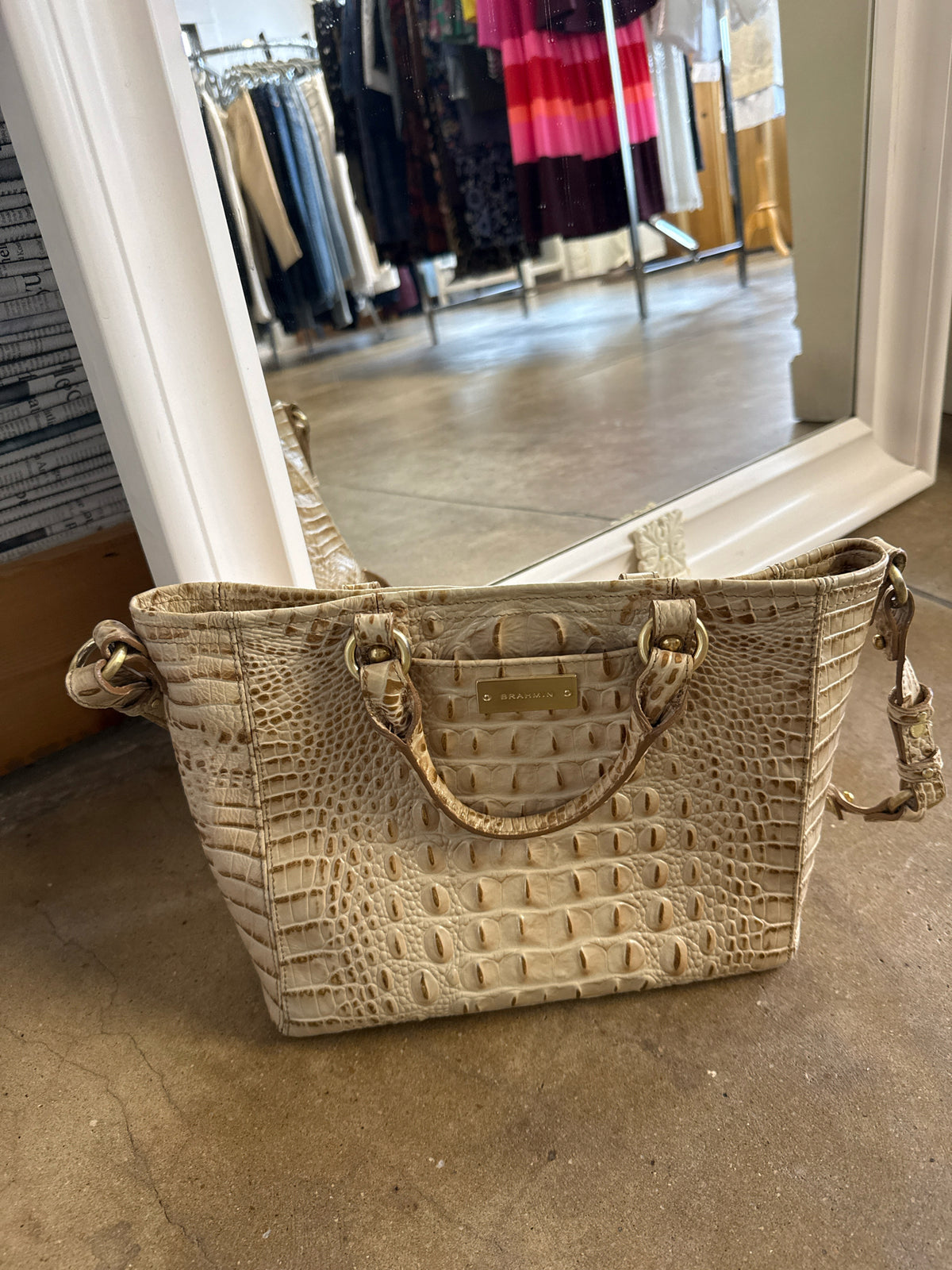 Brahmin Tan Purse