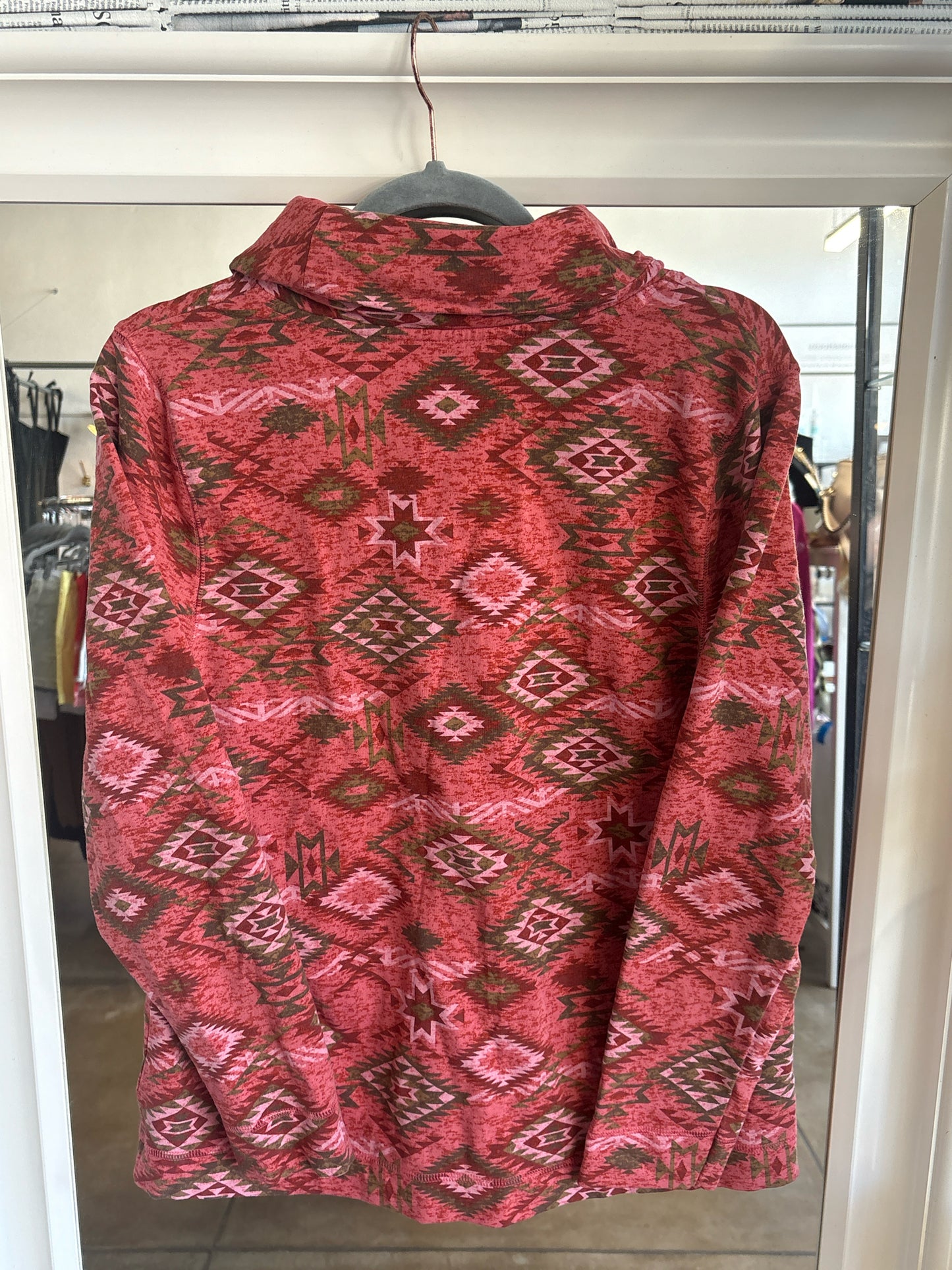 D&Co S Red/Multi Southwestern Pullover/Hoodie