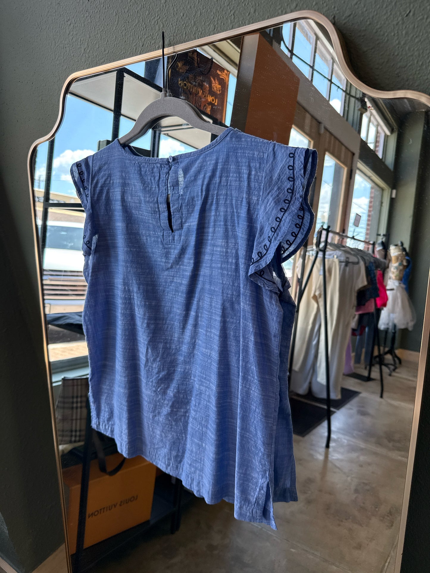 LOFT Size XSP Blue Top
