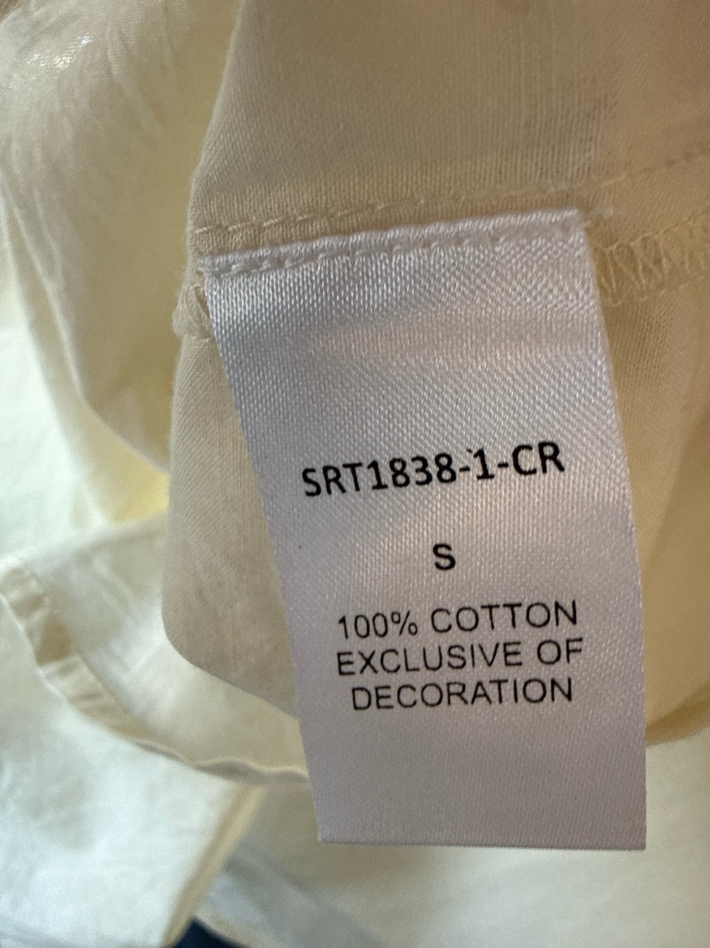 THML Size S Cream/Pink Top