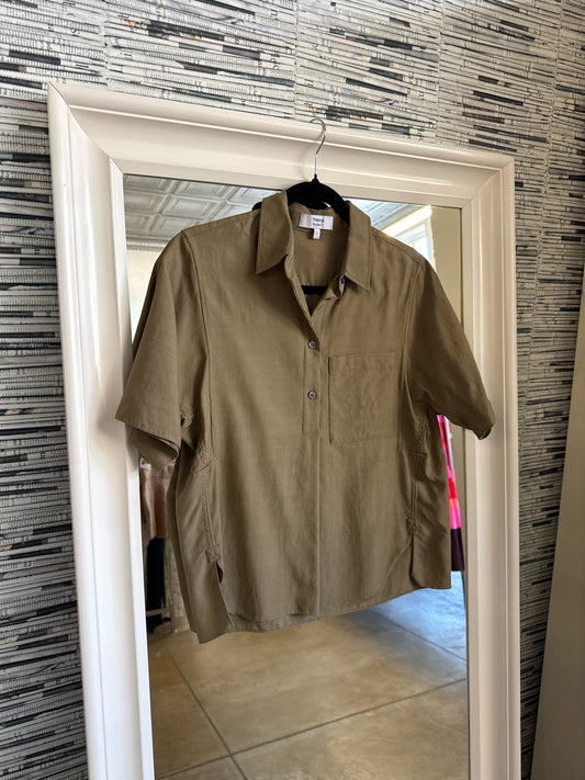 theory Size P Brown Top