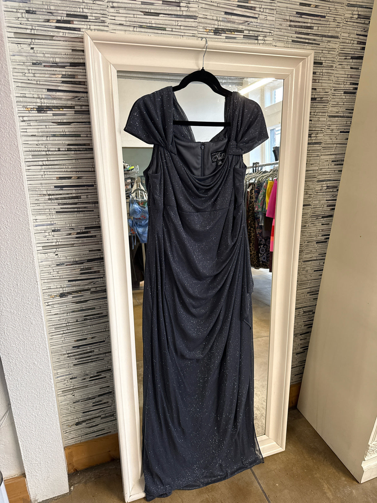 Alex Evenings Size 14W Navy Formal