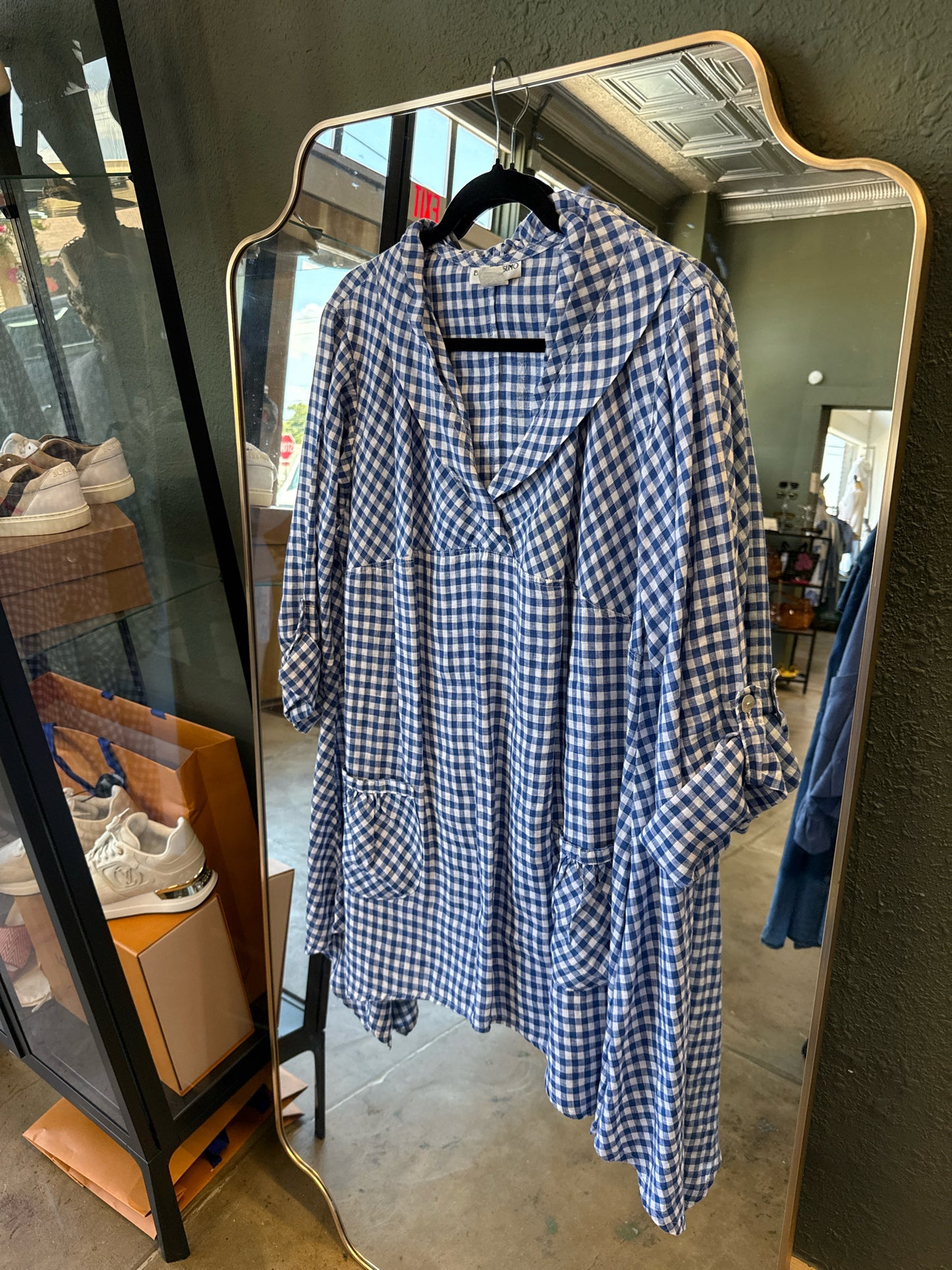 B.Hadikusumo Size OS Blue/White Dress