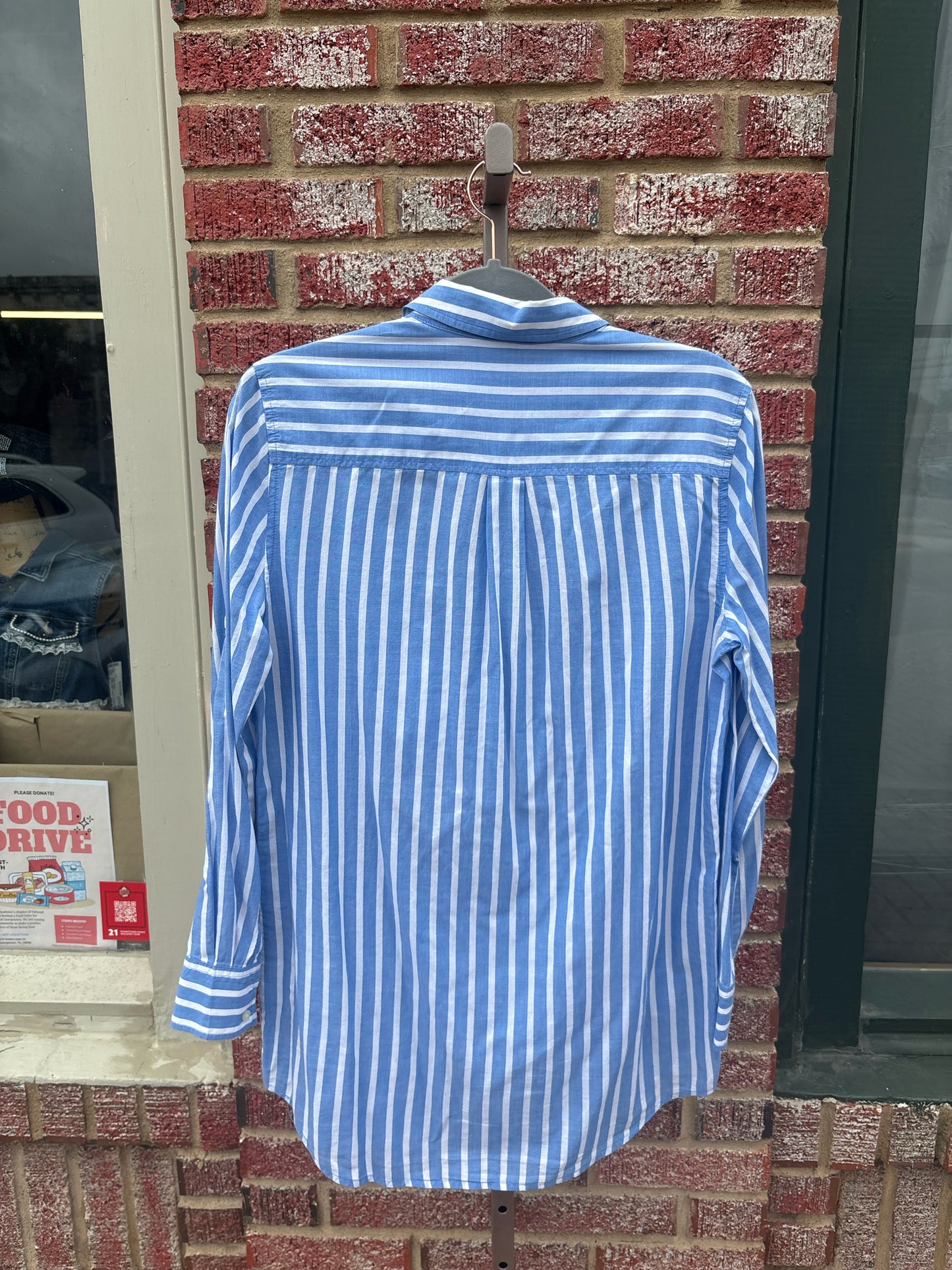 Jcrew Size S Blue/White Stripe Top