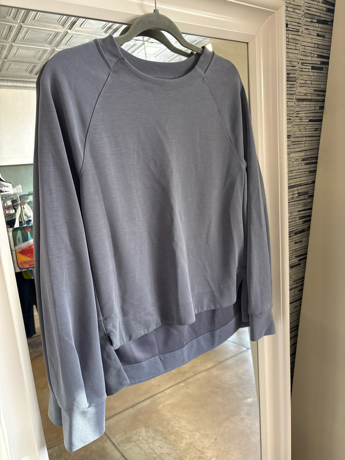 ATHLETA Size SP Blue Sweatshirt/Hoodie