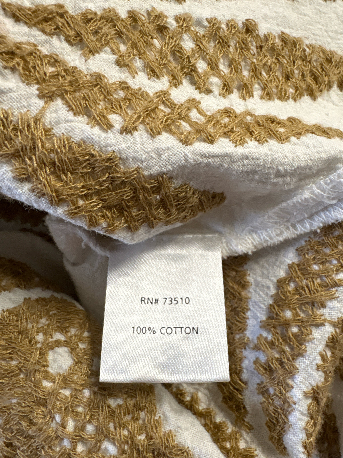 Sister Mary Size XS white + tan Top