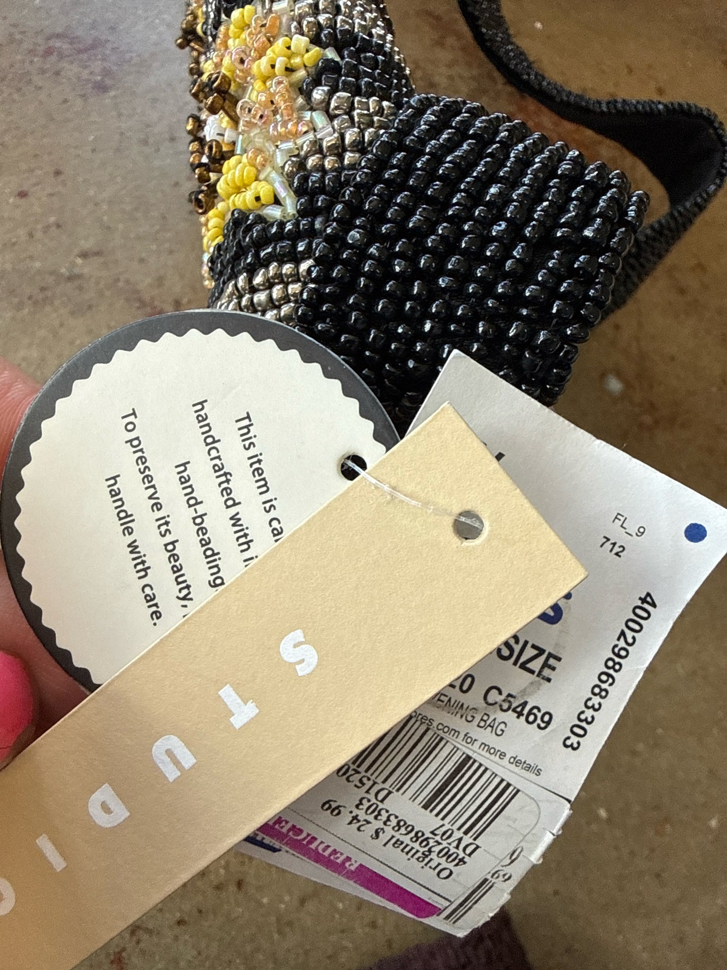Studio 12 Black/Yellow Purse