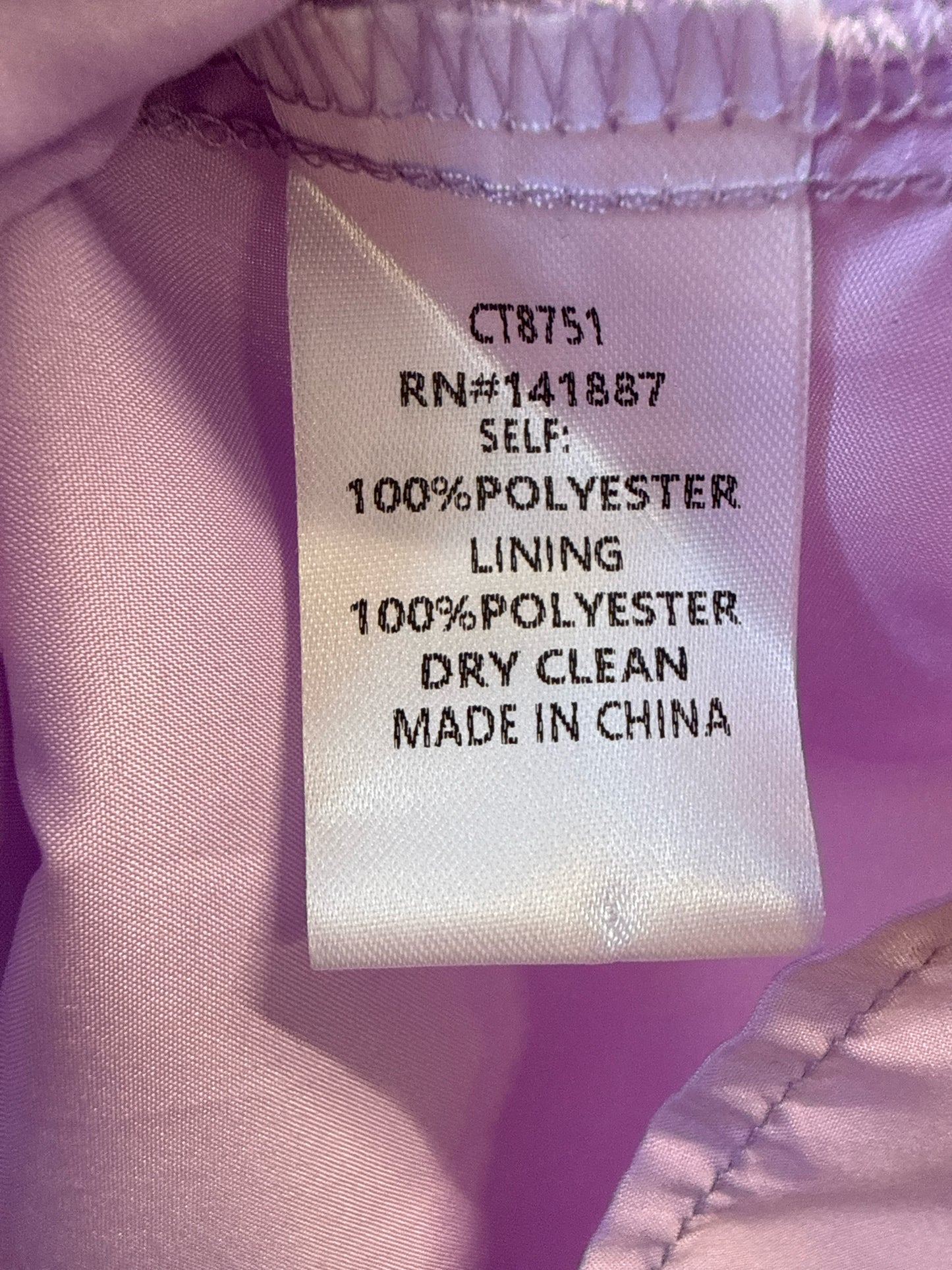 TCEC Size S Purple/Green Top