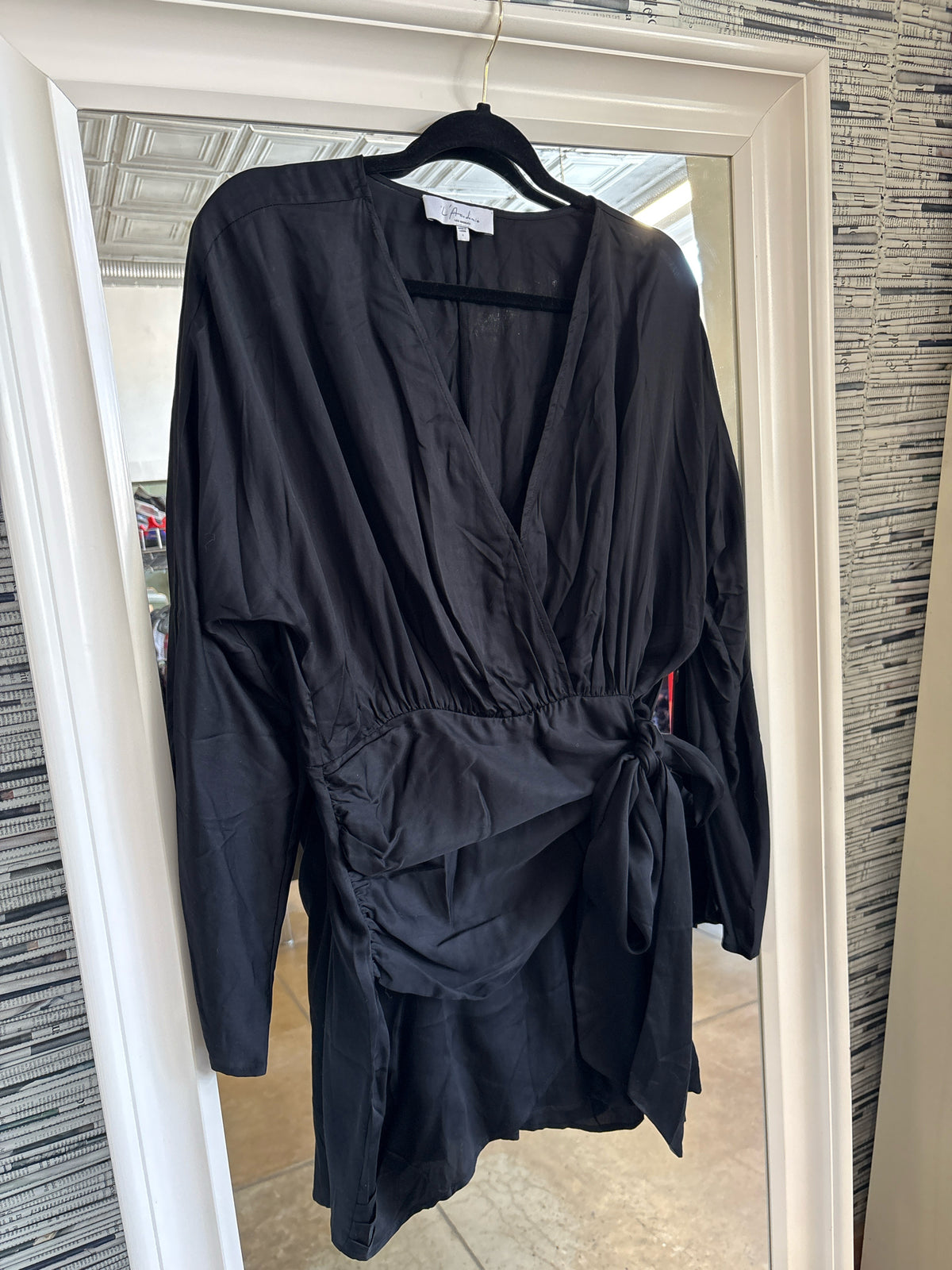 L'Academie Size L Black Dress