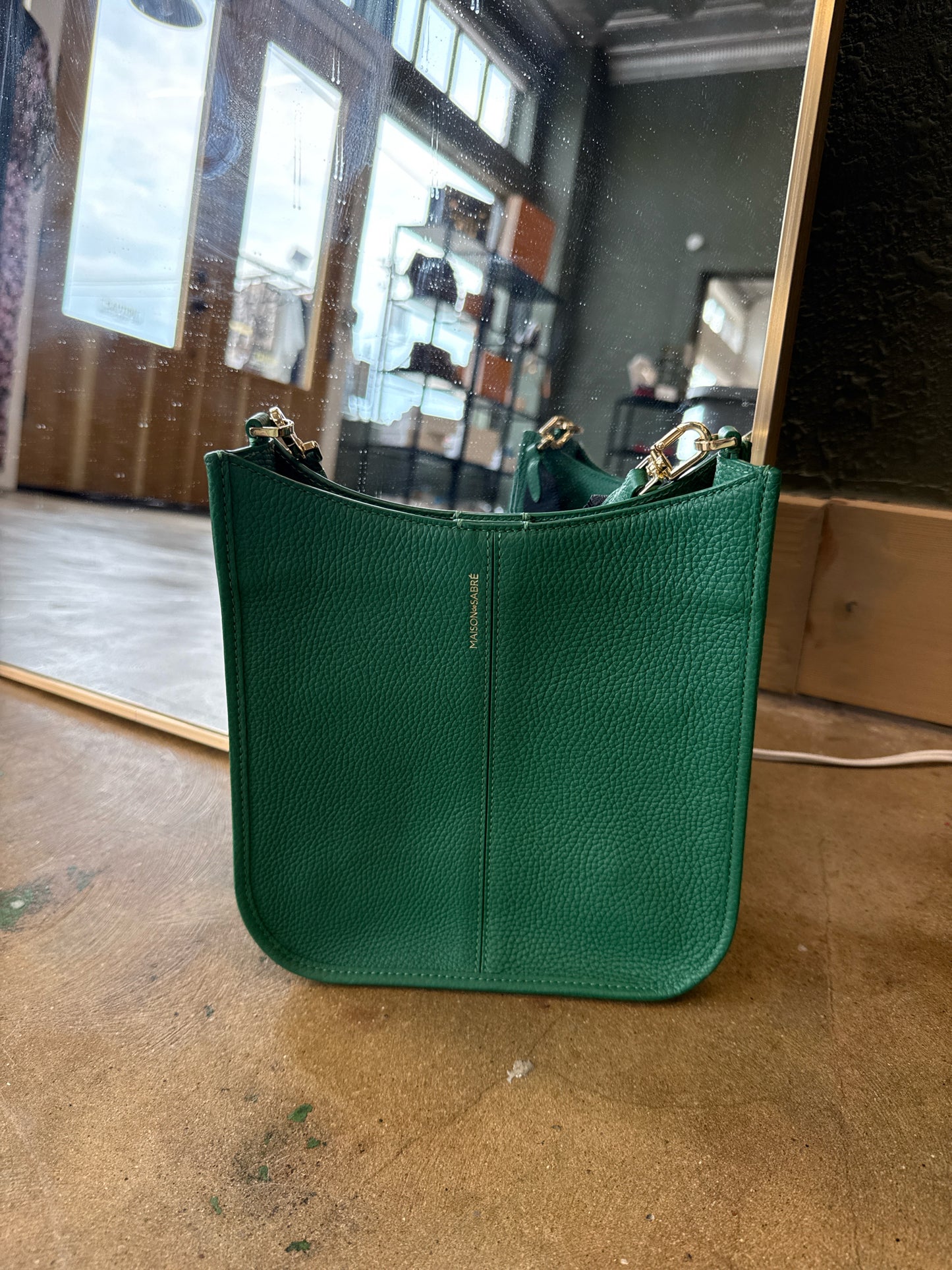 Maison de Sabre Green Purse