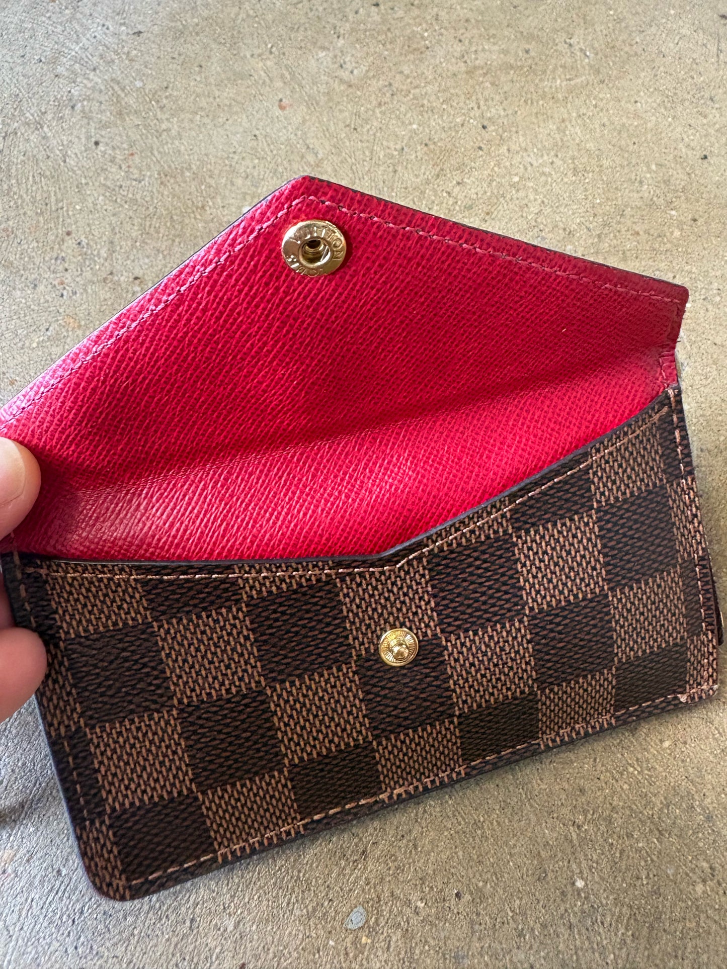 Louis Vuitton Brown Damier Wallet/Wristlet