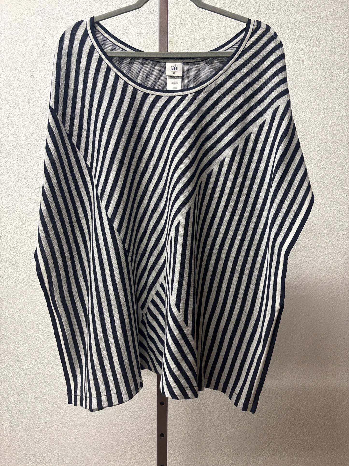 Cabi Size M B&W Stripe Tunic