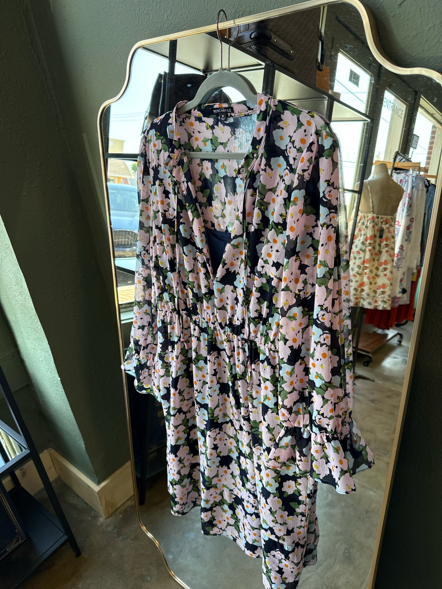 J Crew Mercantile Size M Purple/Navy Dress