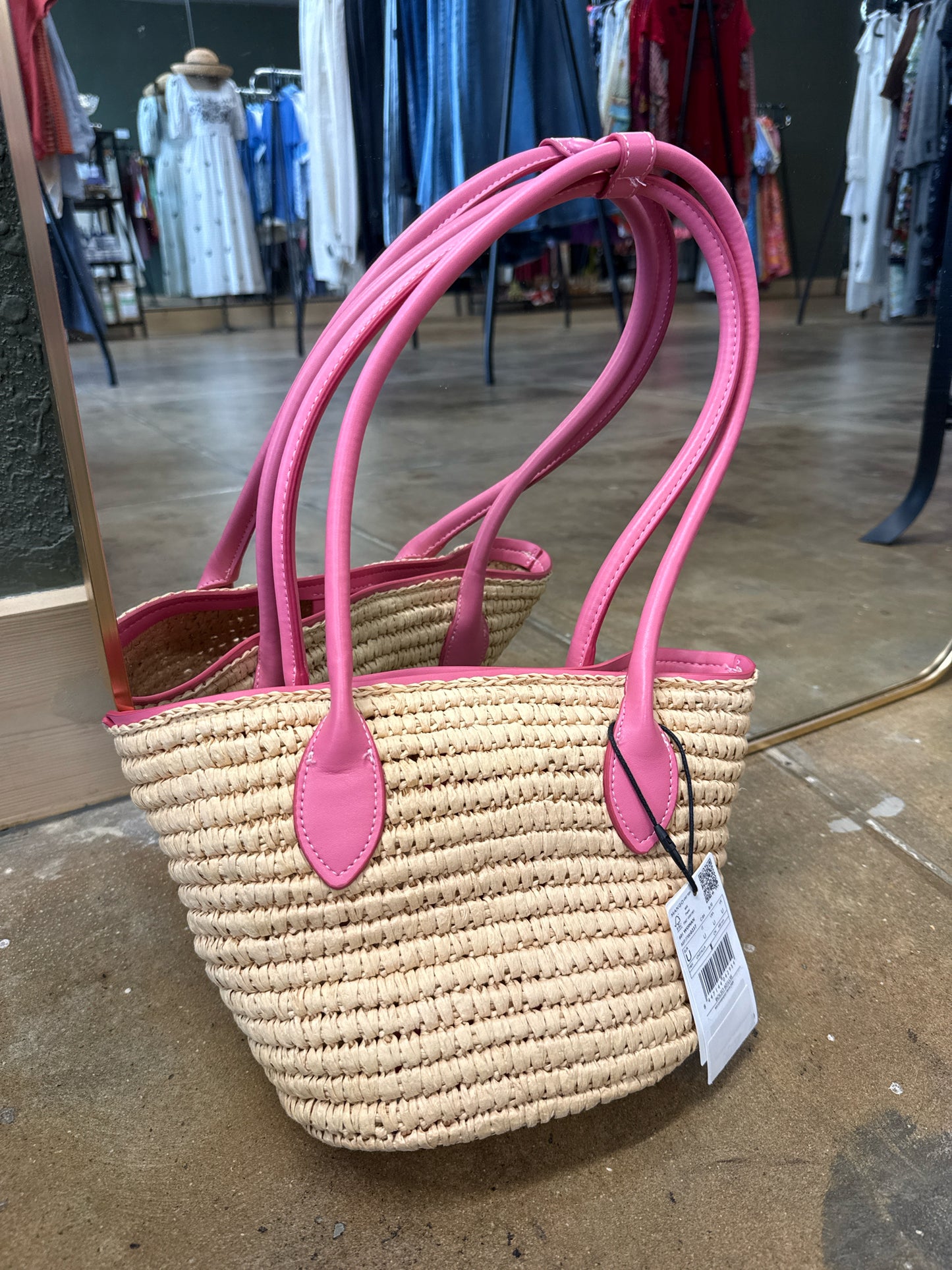 MNG Tan/Pink Purse
