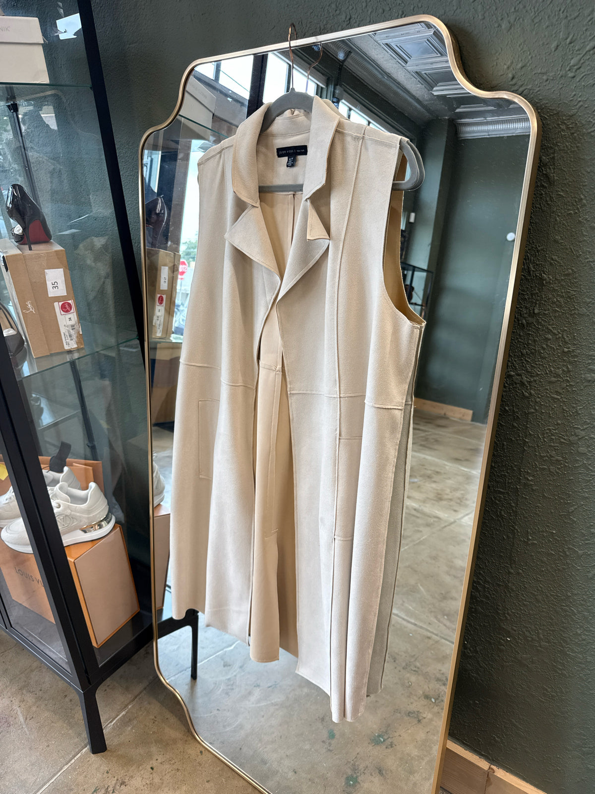 Joan Vass Size M Tan Kimono/Shawl
