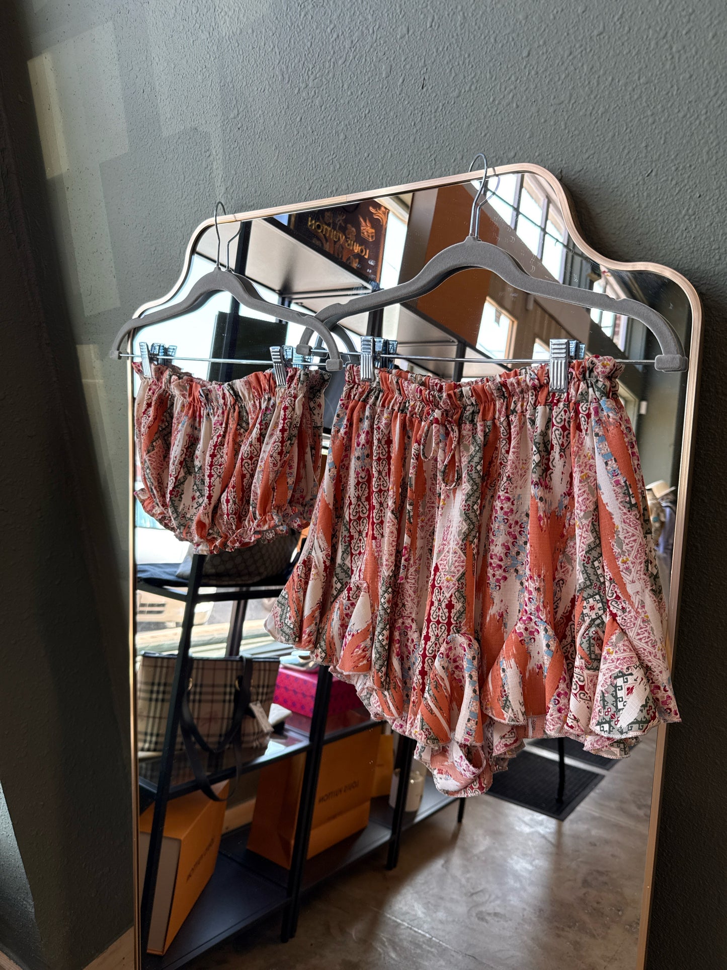 American Threads Size S Orange Two Piece Set