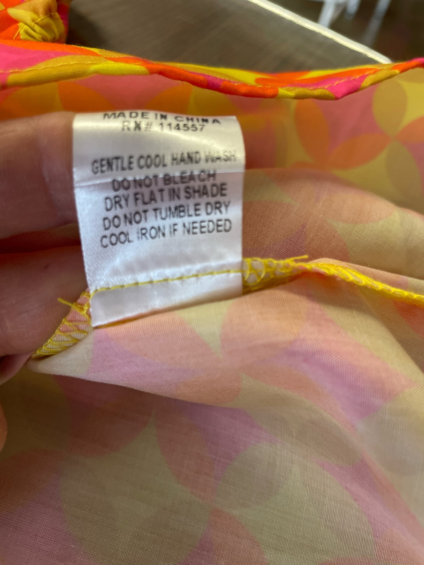 THML Size M Yellow/Multi Top