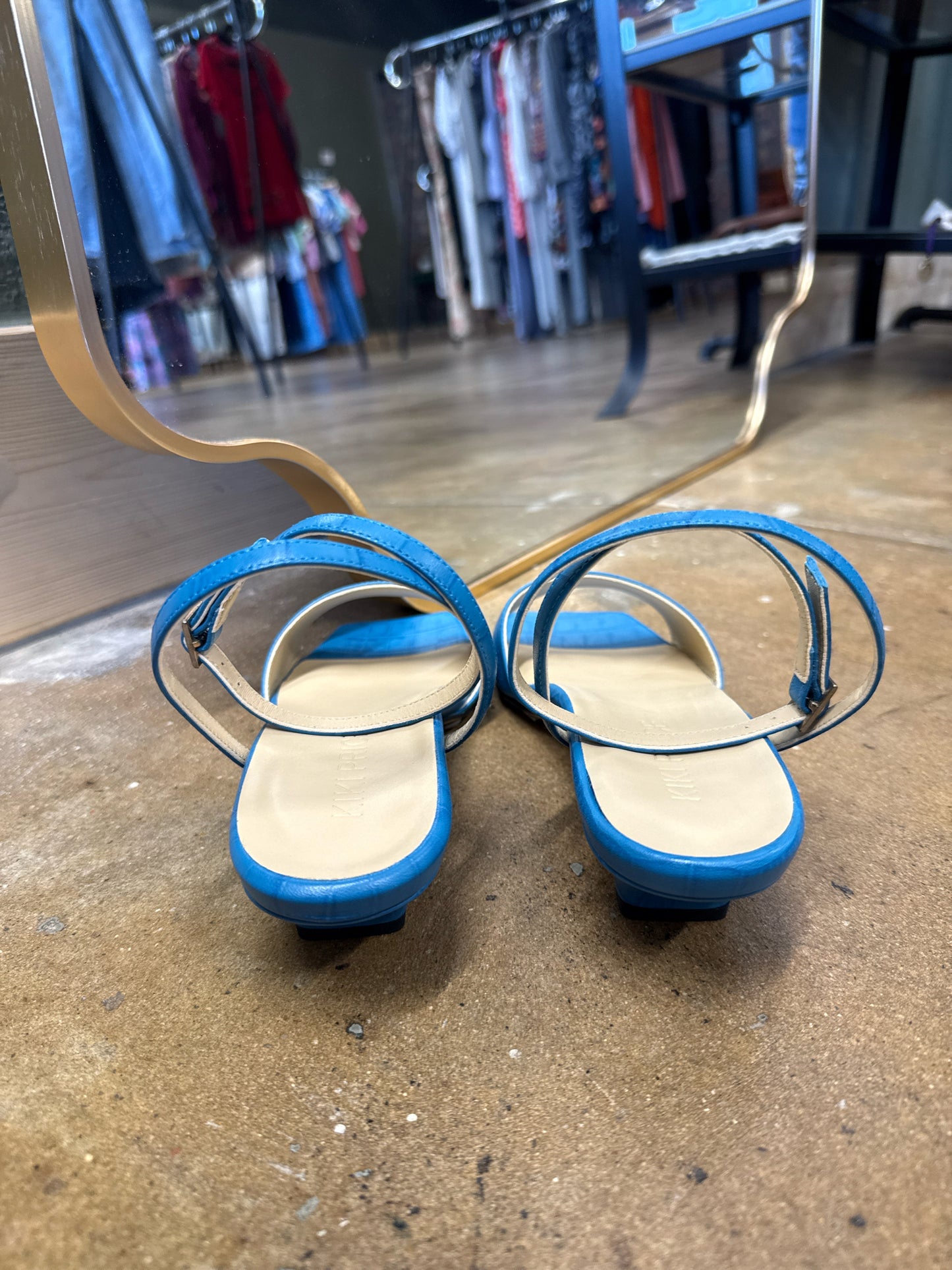 Kiki Price Shoe Size 38.5 Blue Sandals