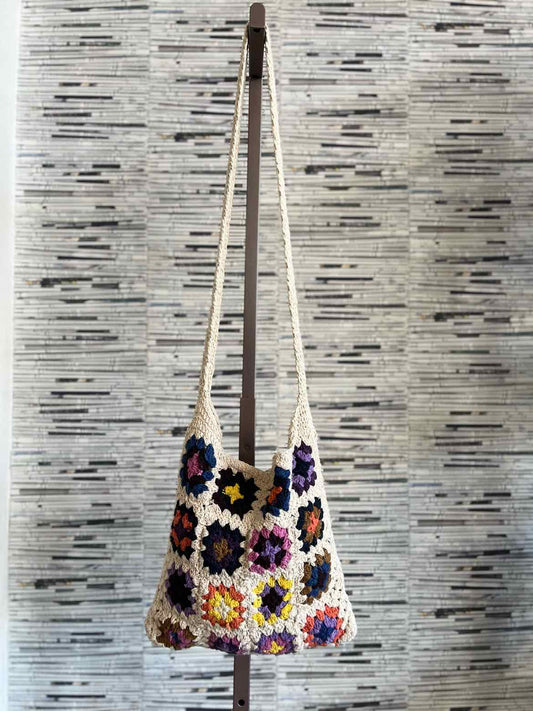 American Flirt Cream/multi Floral Bag