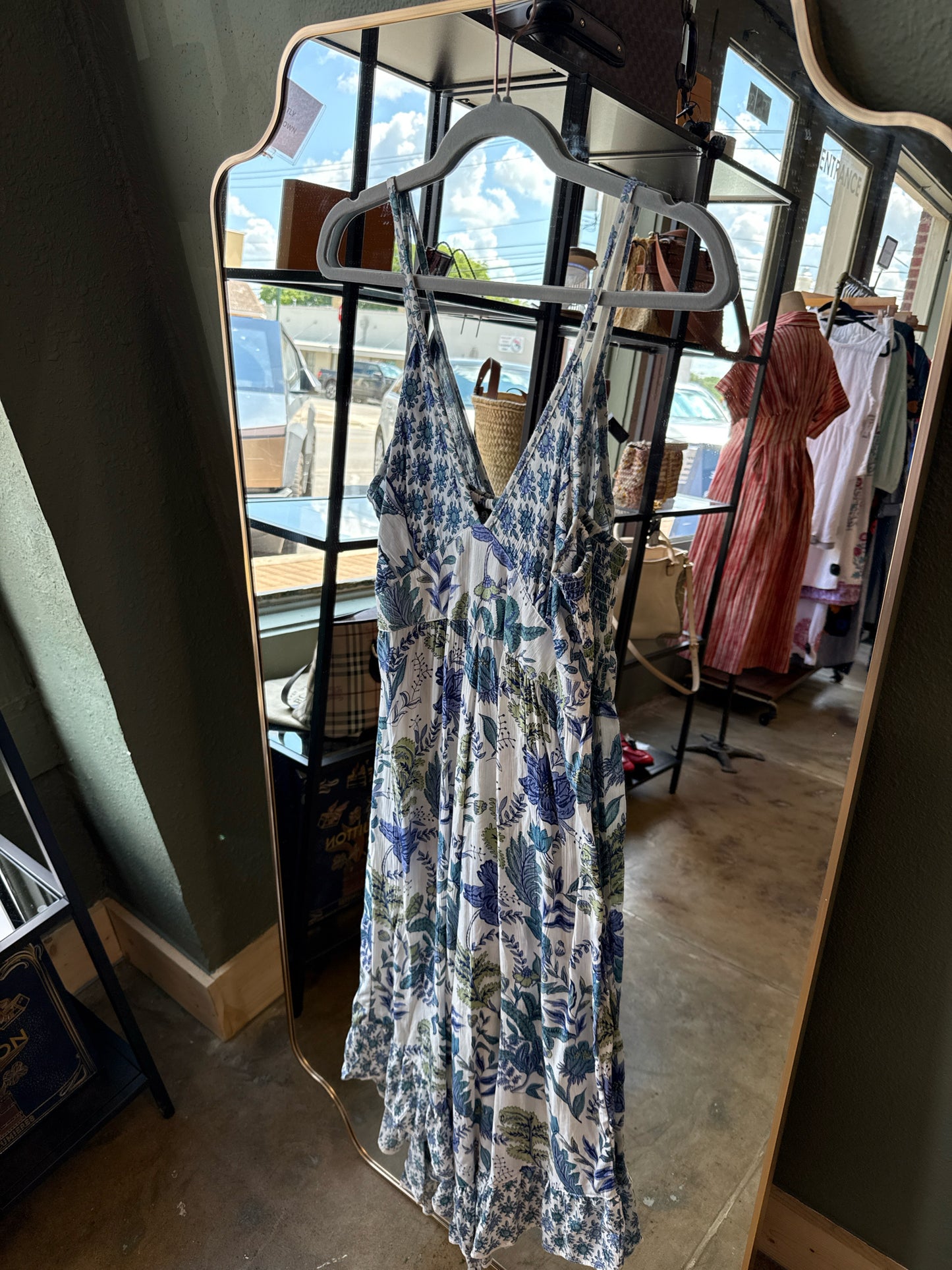 Angie Size L Blue/Green Dress
