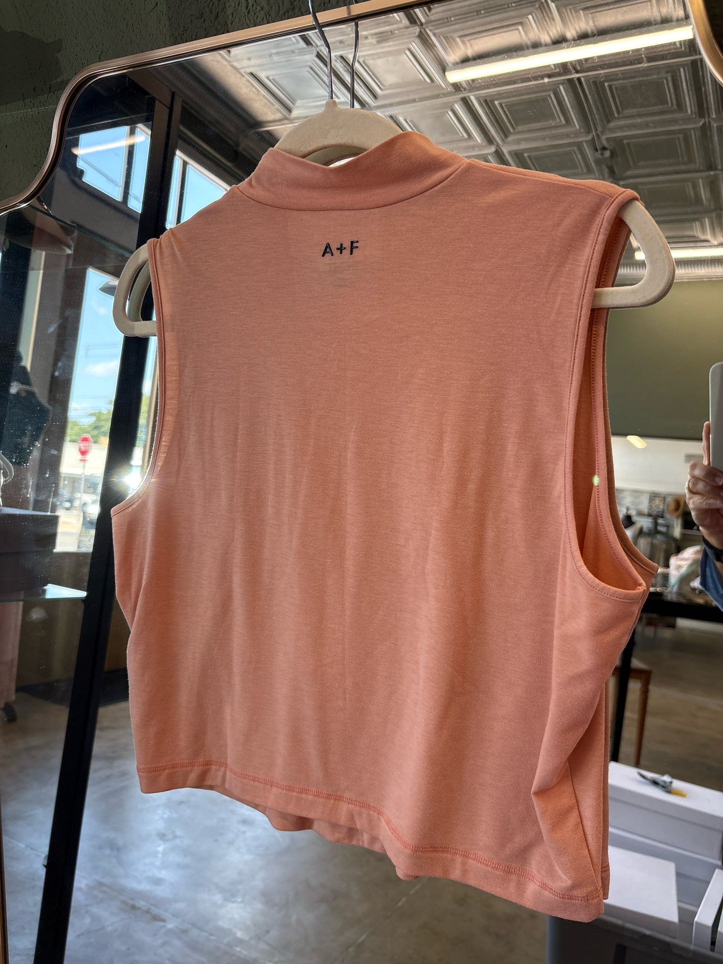 Abercrombie & Fitch Size L Peach Top