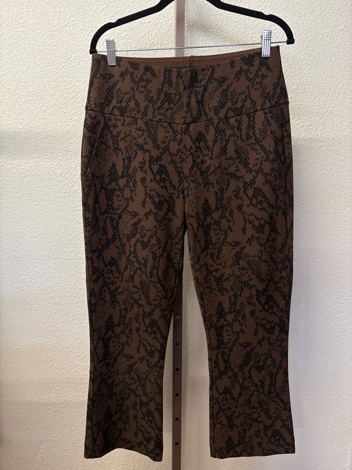 Cabi Size M Brown/Black Animal Print Pants