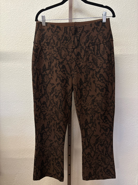 Cabi Size M Brown/Black Animal Print Pants