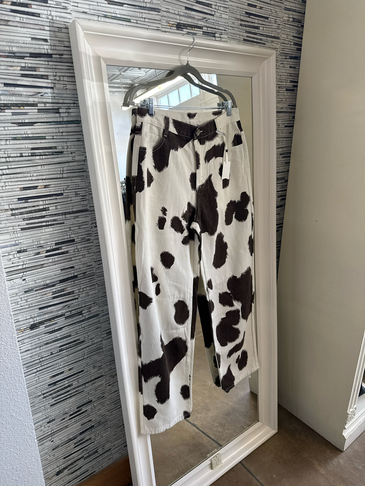 SNDYS. everyday Size M White/Brown Pants