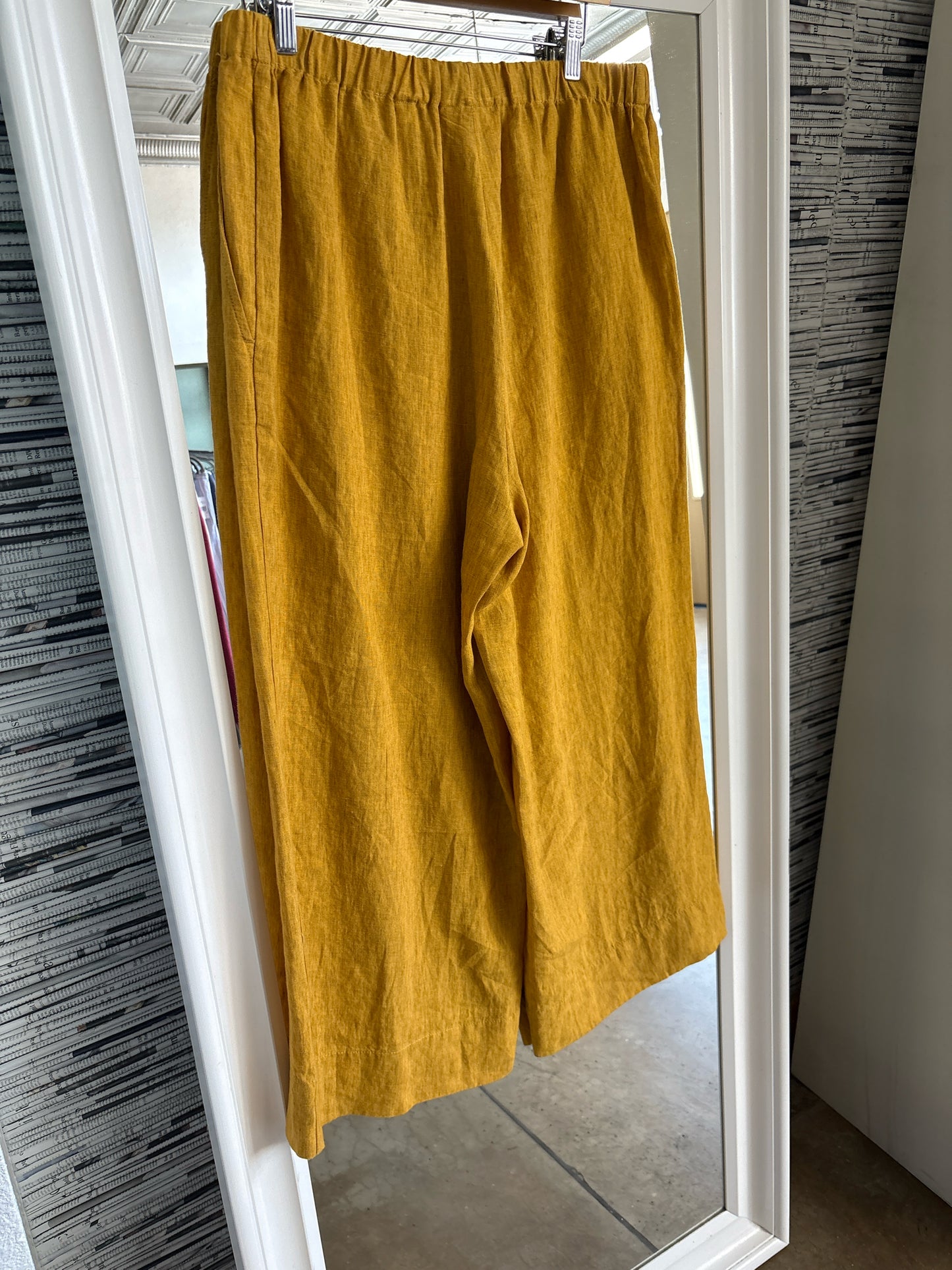 EILEEN FISHER Size XL Mustard Pants