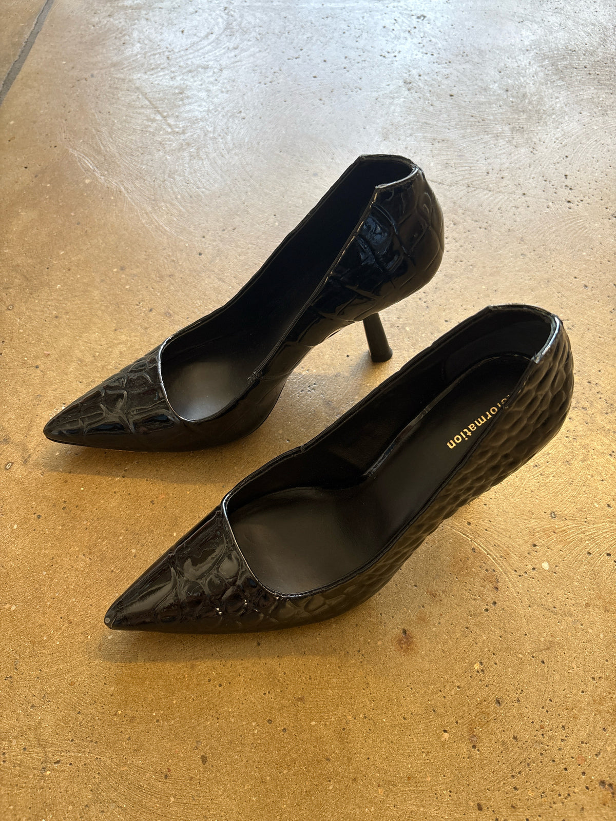 Reformation Shoe Size 6.5 Black Heels