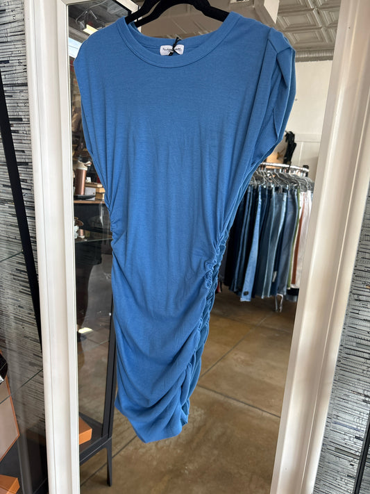 Michael Stars Size S Light Blue Ribbed Dress