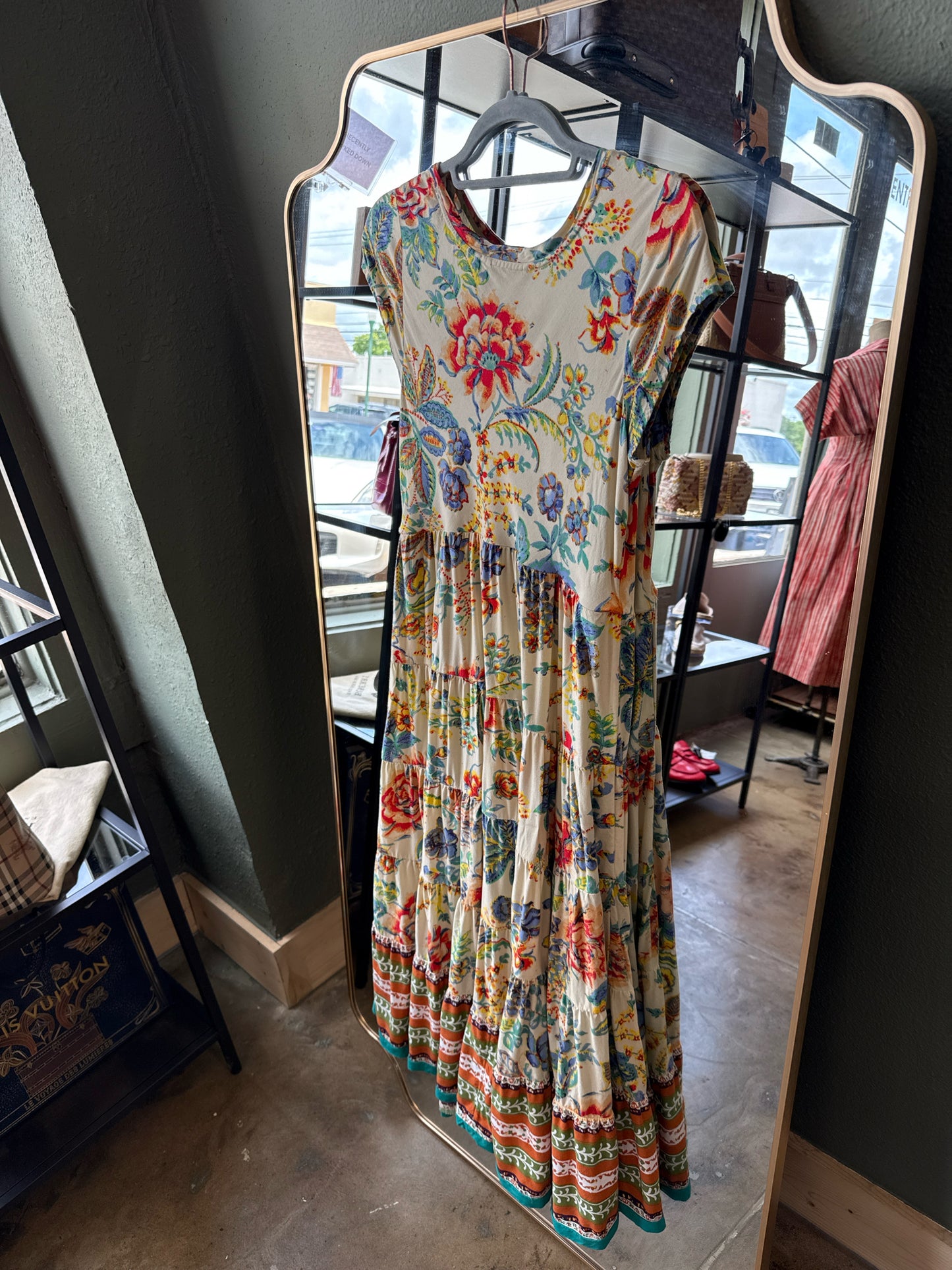 Soft Surroundings Size PS Cream/multi Dress