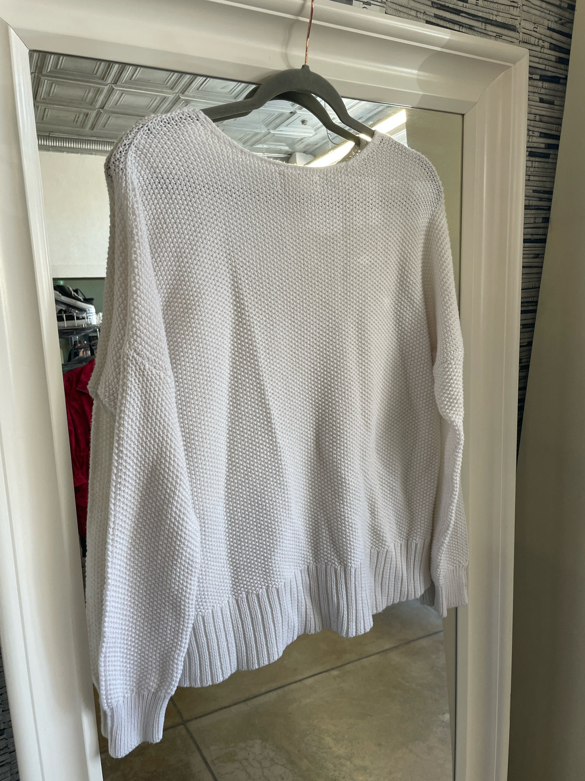 Lucky Brand Size S White Sweater