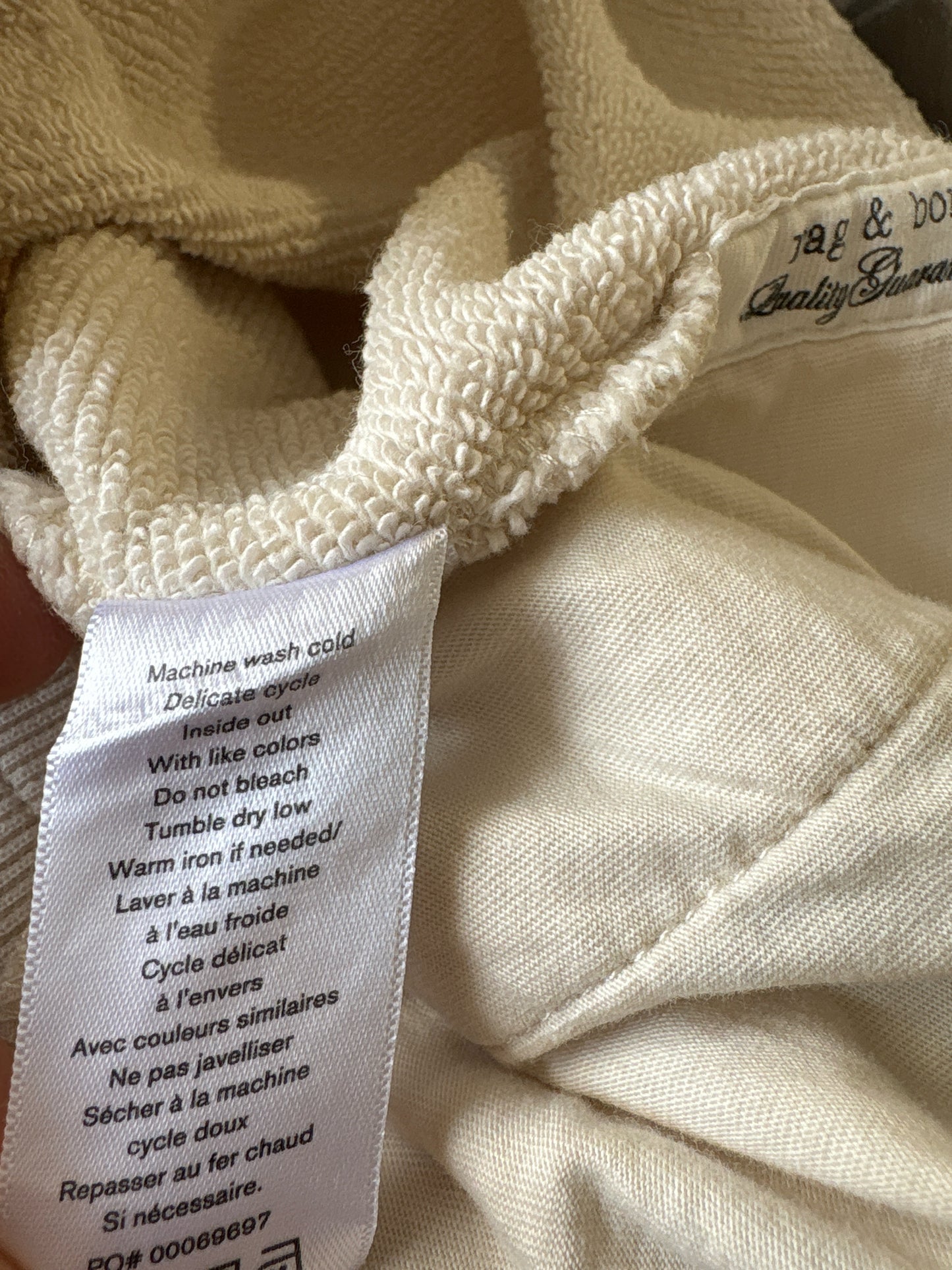 Rag & Bone Size M Cream Two Piece Set
