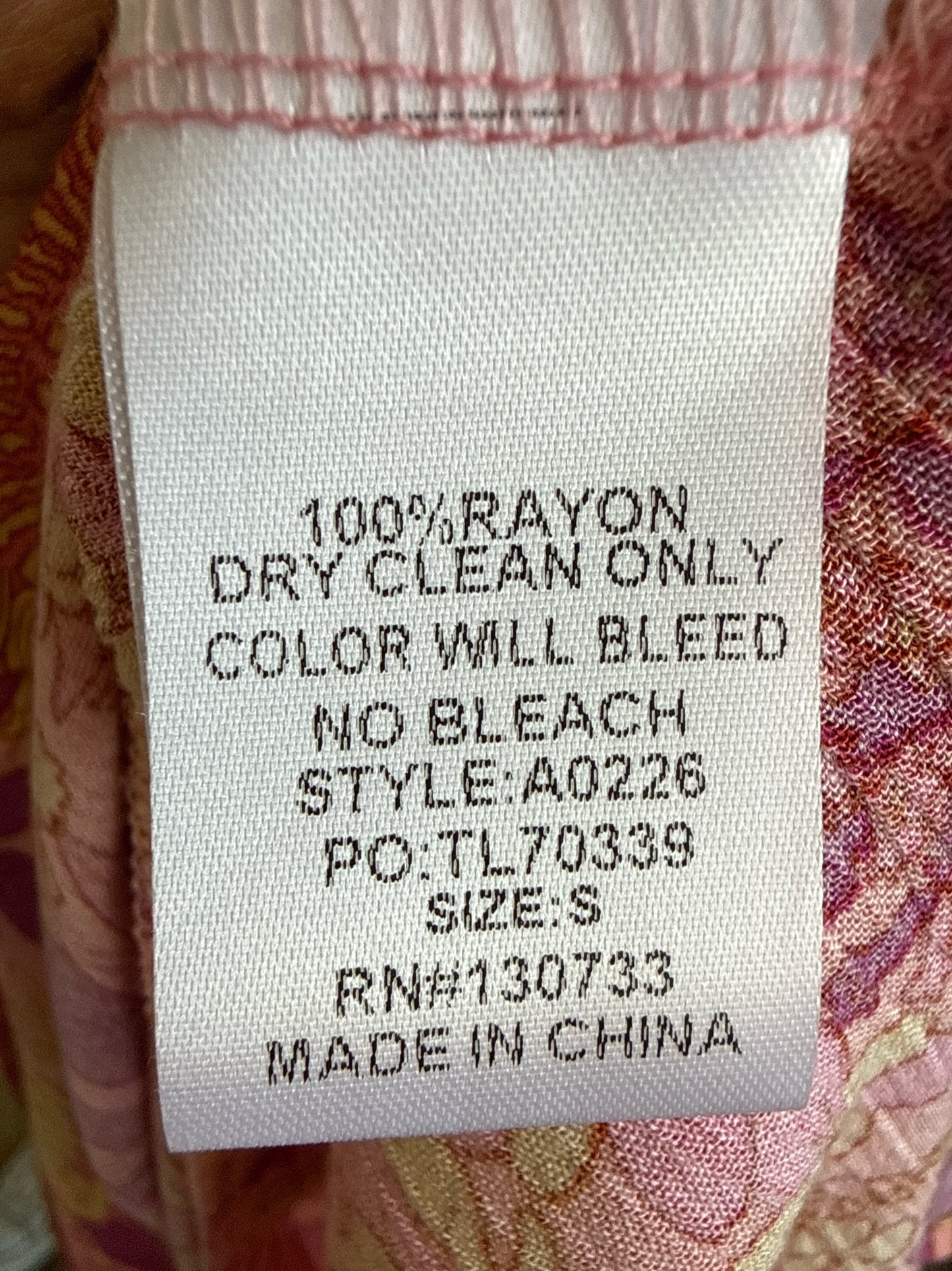 Umgee Size S Pink/Purple Dress