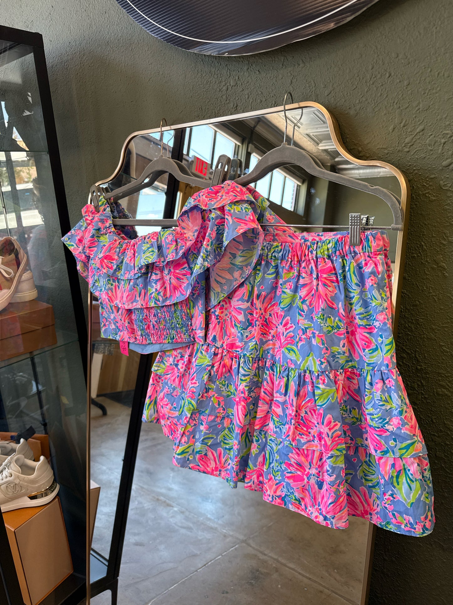 Lilly Pulitzer Size 6 Pink/Blue Two Piece Set