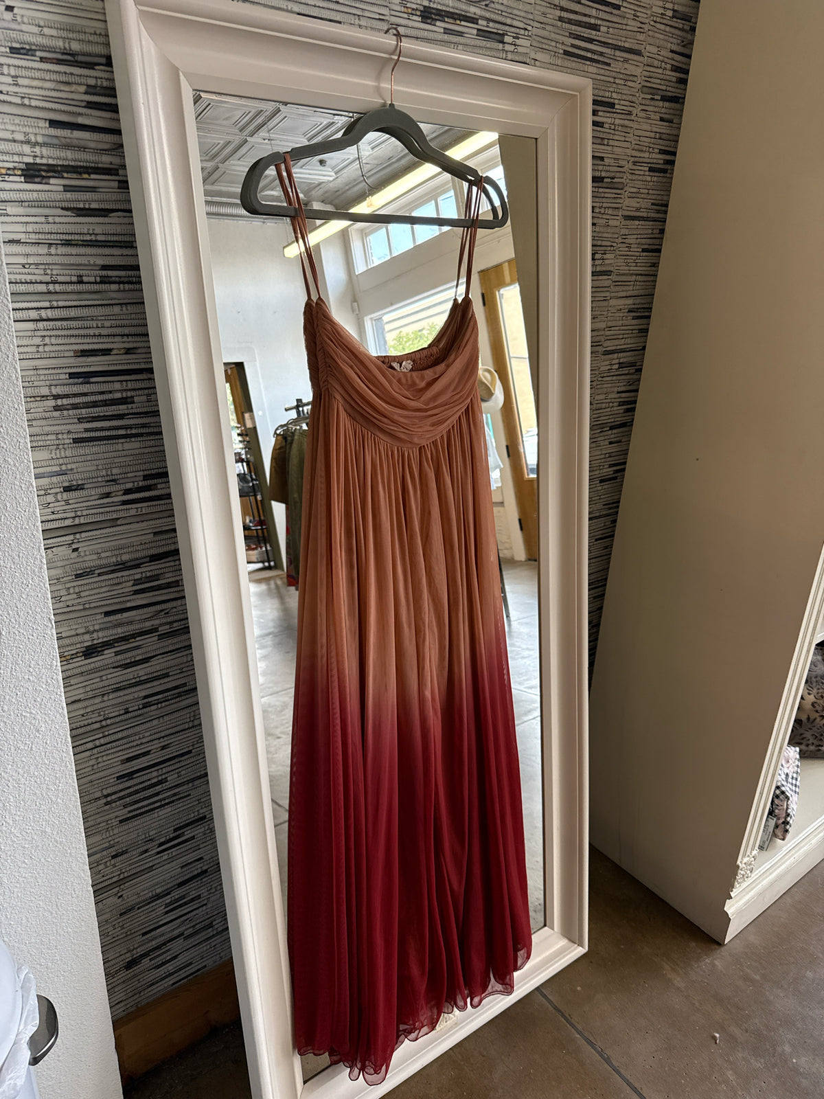 Letmebe Size XS Orange/Red Dress