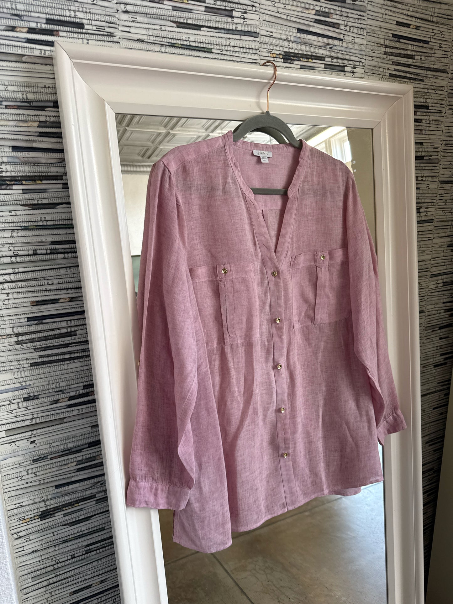 J Jill Size L Purple Top