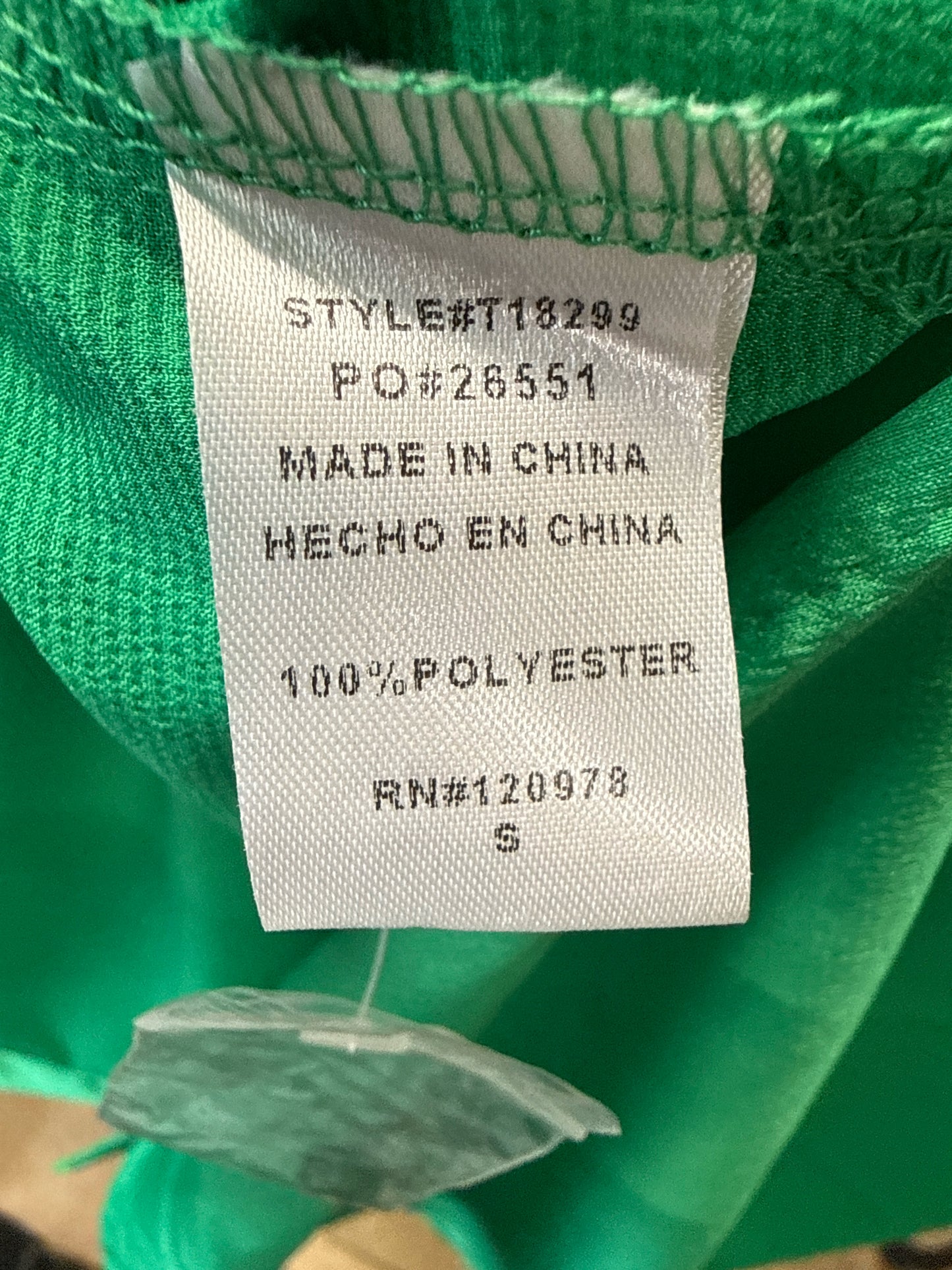 entro Size S Green Top