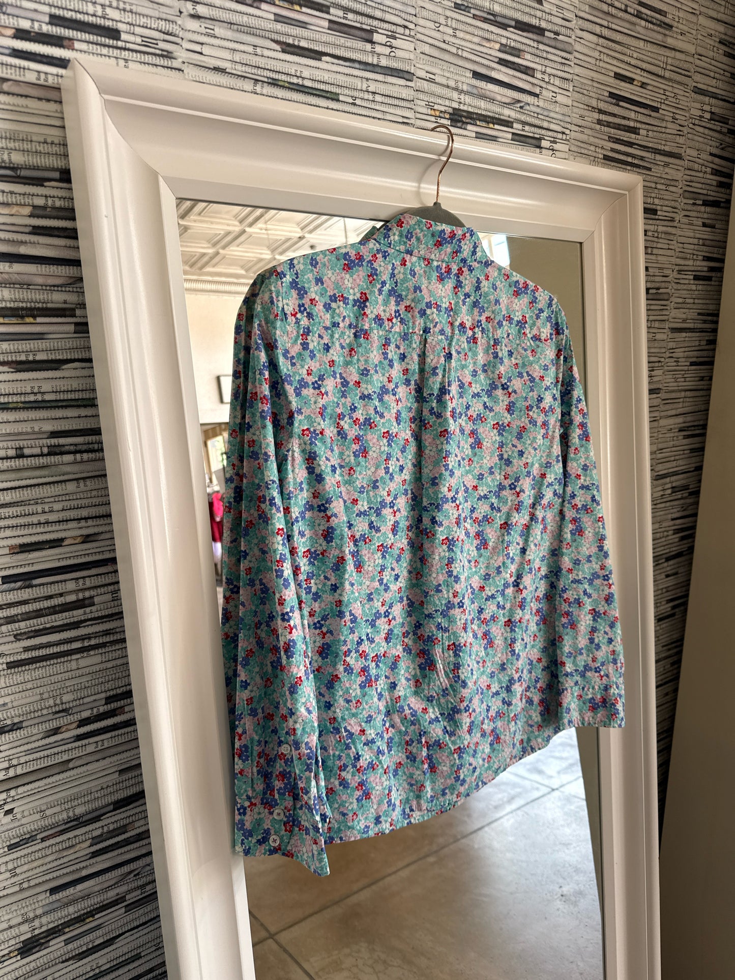TALBOTS Size MP Teal Top