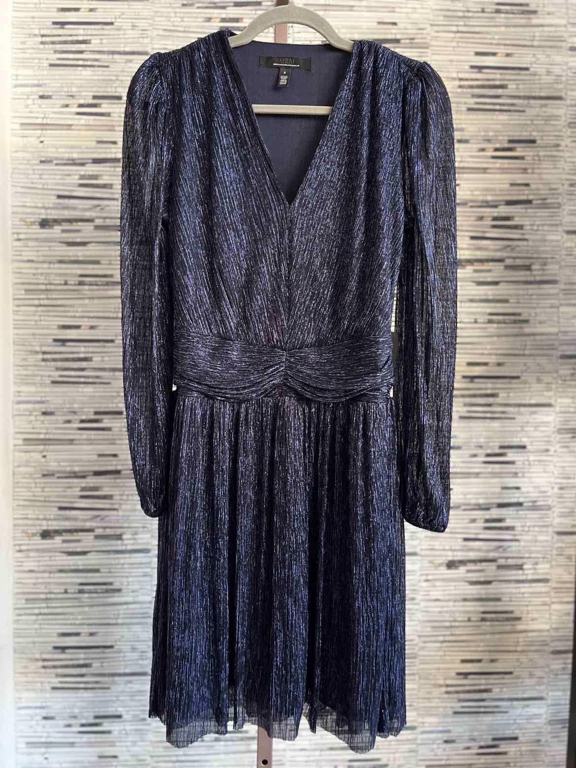 White House Black Market Size S Blue Sparkle Dress