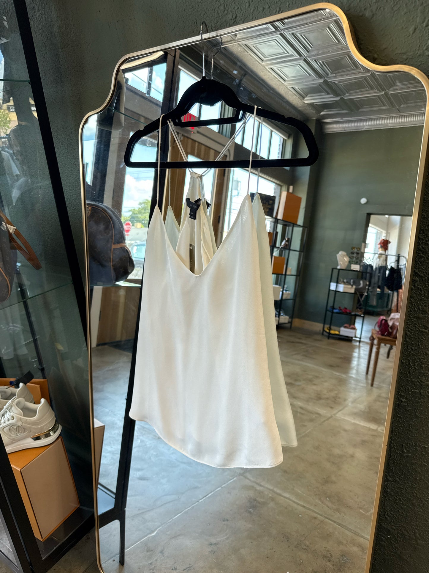 Jcrew Size 10 White Top