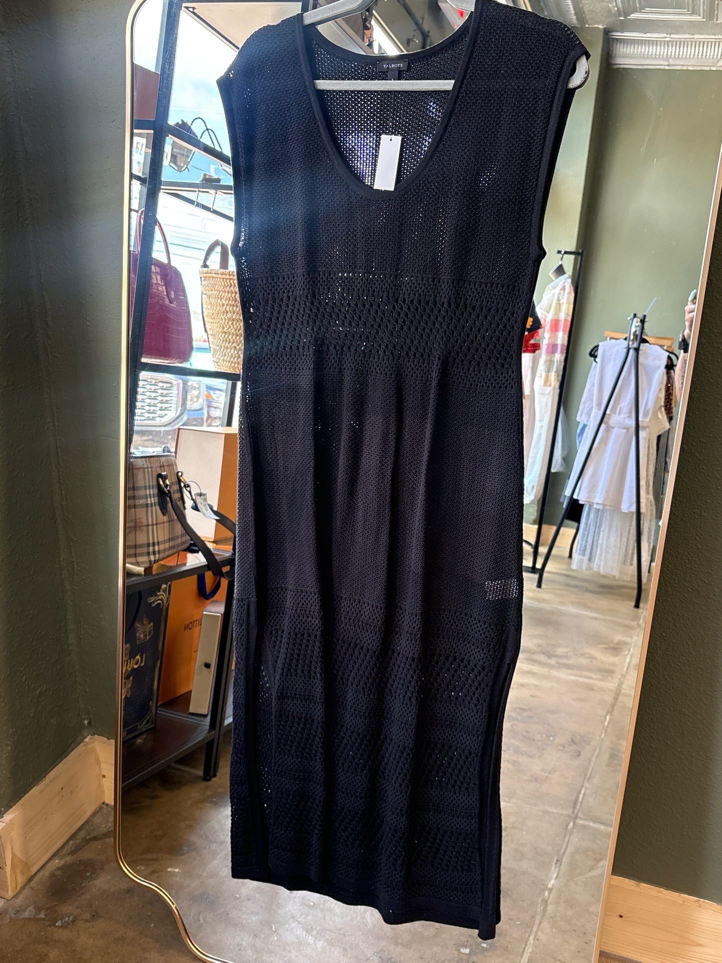 TALBOTS Size S Black Dress/Cover Up
