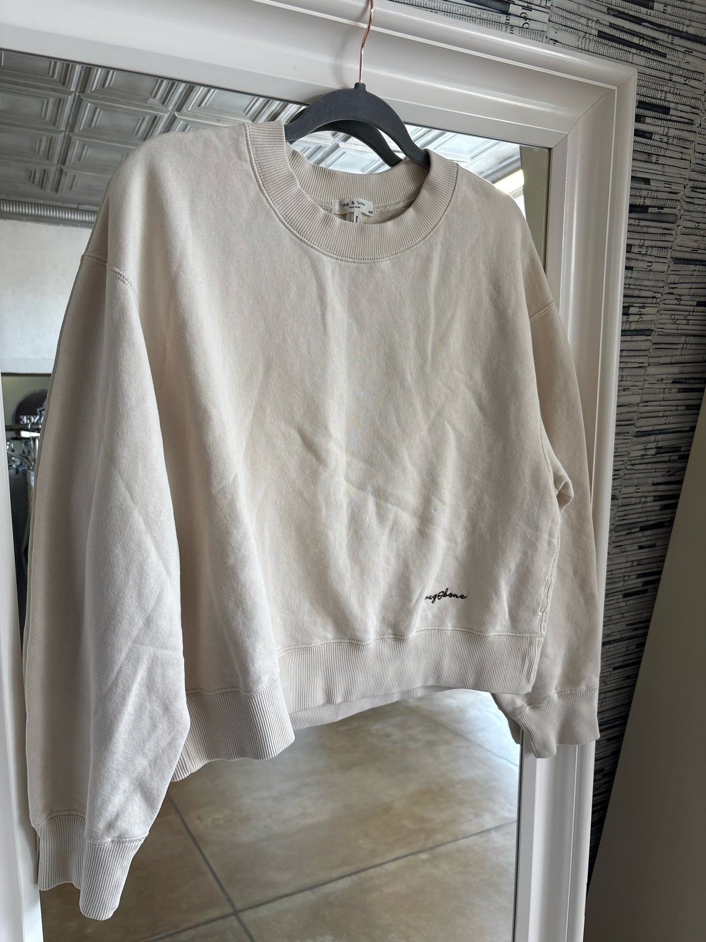 Rag & Bone Size M Cream Two Piece Set