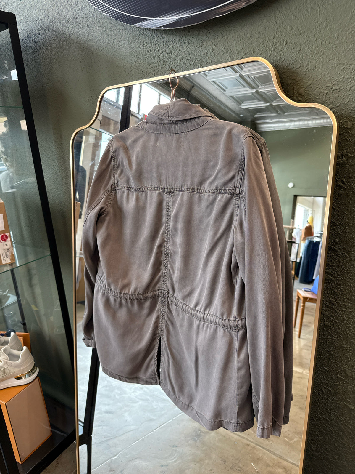 Max Jeans Size M Gray Kimono/Shawl